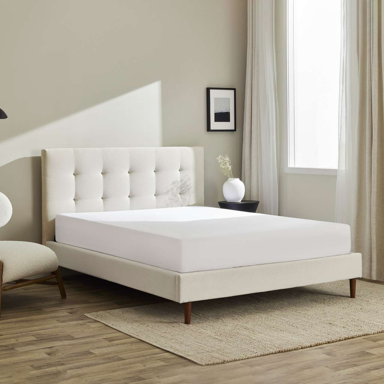 Haven Cushioned Wool Bed Frame & Headboard