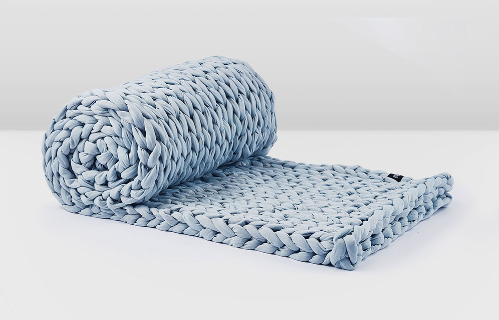 knitted weighted blanket review