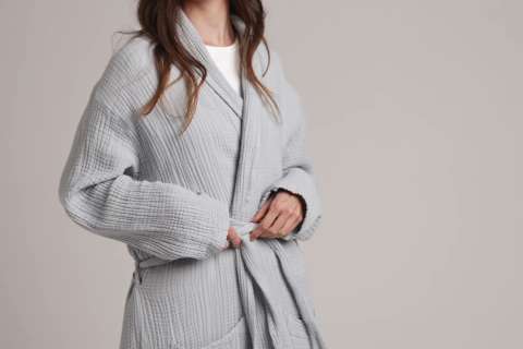 Muslin Cotton Robe - Silk & Snow